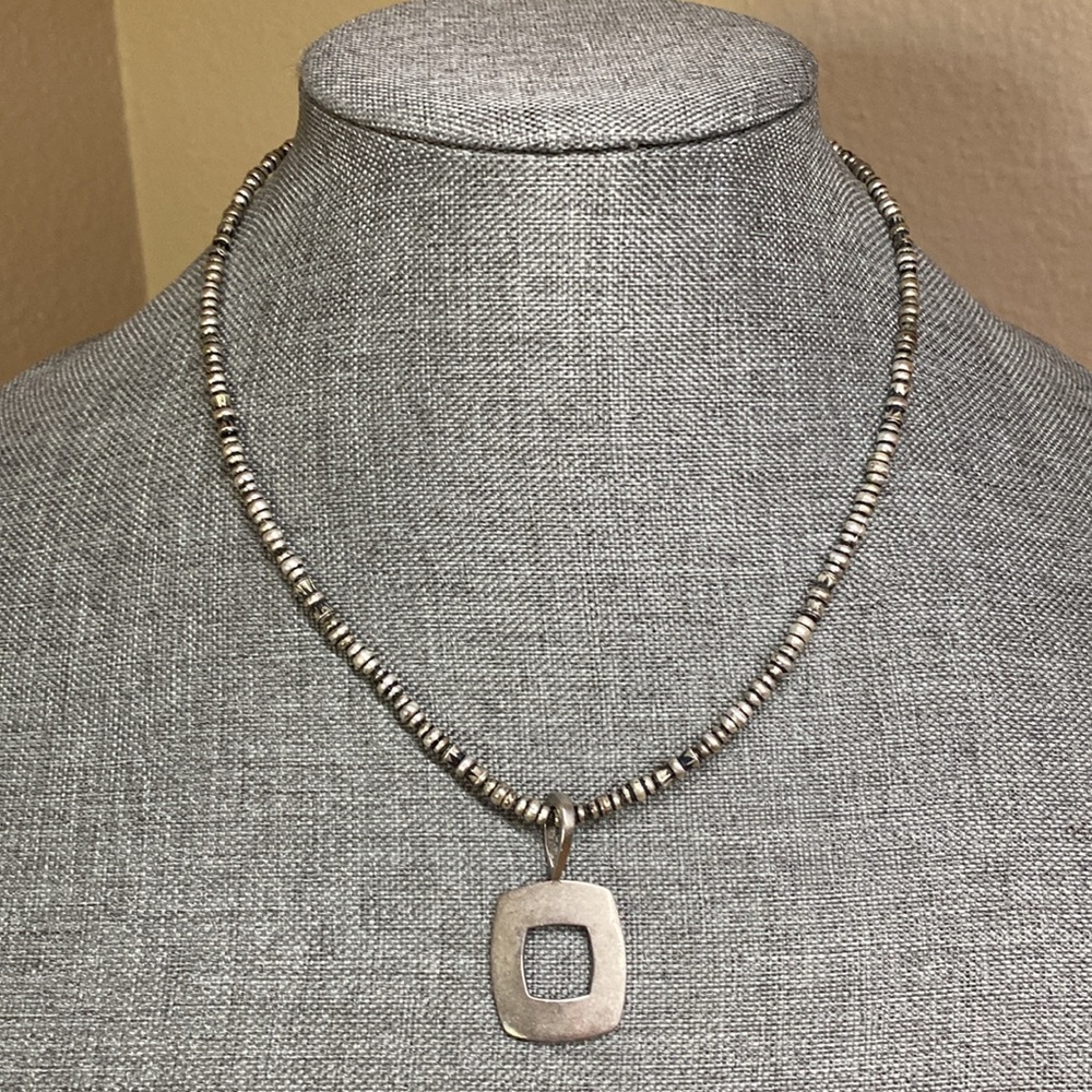 80’s Premier Designs Square Pendant Necklace